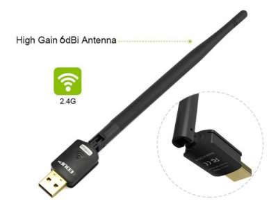 Wi-Fi Беспроводной сетевой адаптер EDUP USB 2.0 150Mbps