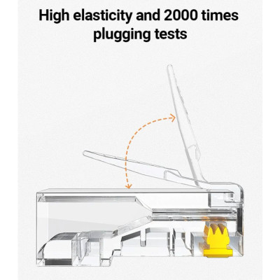 Коннектор RJ-45 (FTP) CAT 6, 50шт., NW178 (30900) UGREEN