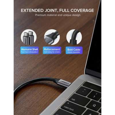 Кабель USB 3.1(m) Type C- USB 3.1(m) Type C, 1,5m, US161 (50751) UGREEN