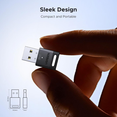 USB 2.0 Bluetooth V6.0 Adapter (75073) CM748 UGREEN
