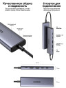 Док-станция USB-C 6-в-1, CM511 (75586) UGREEN