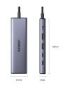 Док-станция USB-C 6-в-1, CM511 (75586) UGREEN