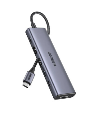 Док-станция USB-C 6-в-1, CM511 (75586) UGREEN