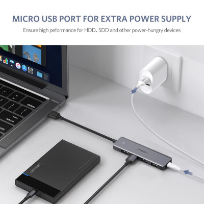 USB 3.0 4 port HUB, 0.15m CM219 (50985) UGREEN