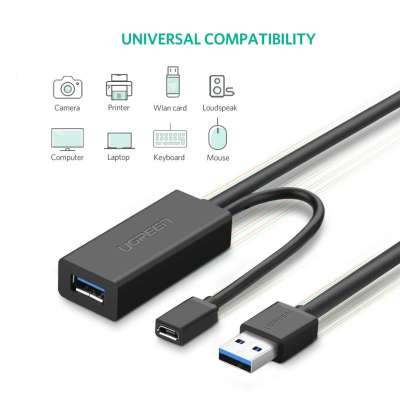 Кабель USB(m) - USB(f) удлинитель USB 3.0, 10m US175 (20827) UGREEN
