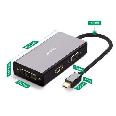 Конвертер Mini DisplayPort  на HDMI+VGA+DVI Adapter UGREEN
