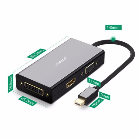Конвертер Mini DisplayPort  на HDMI+VGA+DVI Adapter (UGREEN)