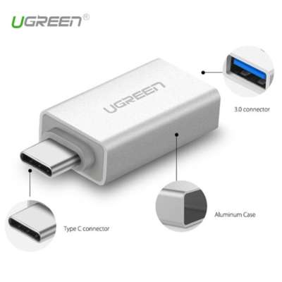Переходник USB 3.1(m) Type C - USB 3.0(f) UGREEN