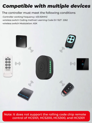 Умный мини радио выключатель,SmartRUL, Tapo HFY8-TM402, 16А, 433MГц