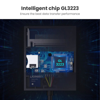 USB 3.0 4 в 1 CardReader CR125 (30333) UGREEN
