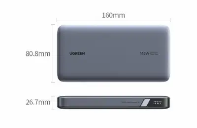 Мобильный аккумулятор Power Bank 25000mAh 145W (90597A) PB205 UGREEN