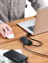 Конвертер USB 3.0 на LAN RJ-45,10/100/1000 Mbps + USB HUB 3 port, 0.2m CR103 (20265) UGREEN