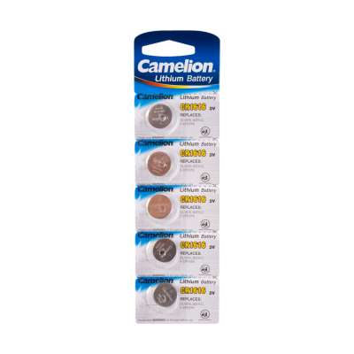 Батарейка CAMELION, CR1616-BP5, Lithium Battery, CR1616, 3V, 220 mAh, 5 шт в блистере