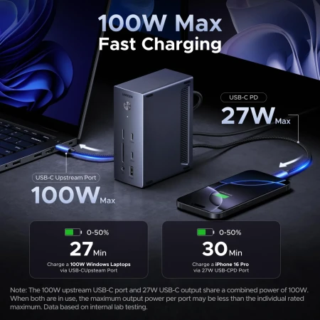 Док-станция USB-C 14-в-1 Revodok Pro, CM843 (85489) UGREEN													