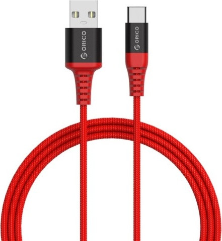 Кабель USB 2.0 - USB C, 1m. (ORICO-HTK-10-RD-TH)