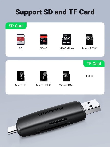 USB 3.0/USB-C CardReader CM304 (80191) UGREEN