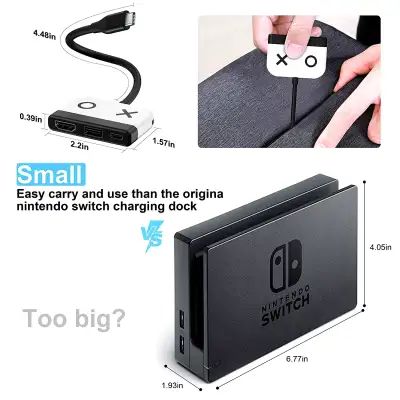 Конвертер USB 3.1(m) Type C на HDMI/USB 3.0/PD