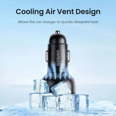 Автомобильное зарядное устройство QC4+, PD, 130W, (2USB-C+USB-A) EC705 (35025) UGREEN