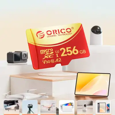 Карта памяти microSDXC ORICO, 256Gb, 180Mb/C10/A2/U3/V30 (ORICO-F3-256G-RD-BP)