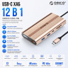 Док-станция USB-C 12-в-1 (ORICO-XDR-X33-RG-BP)