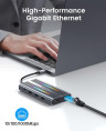 Док-станция USB-C 12-в-1 (ORICO-XDR-X33-RG-BP)