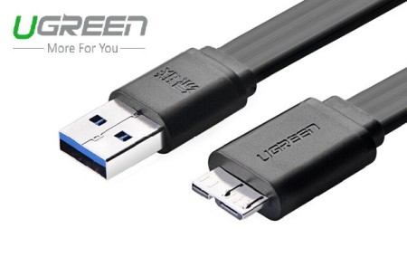 Кабель USB 3.0(m) - micro USB 3.0(m), плоский, 0.5m., (UGREEN)