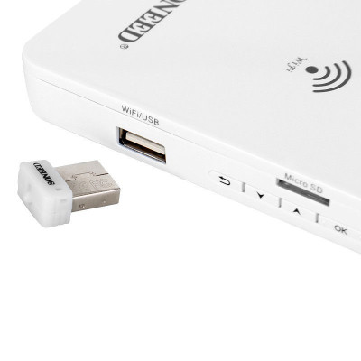 Проектор беспроводной Soneed SP-1200W c высоким расширением DLP/LED 