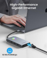 Док-станция USB-C 12-в-1 (ORICO-XCR-X3-RG-BP)
