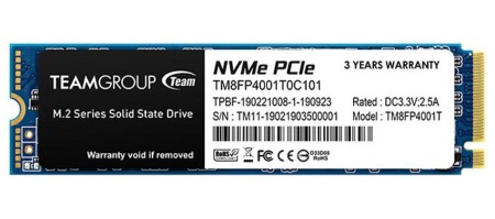 SSD-накопитель Team Group MP34 1Tb, M.2, NVMe 1.3, 3000/2600 MB/s