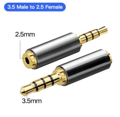 Переходник Audio(f) 2.5mm - Audio(m) 3.5mm