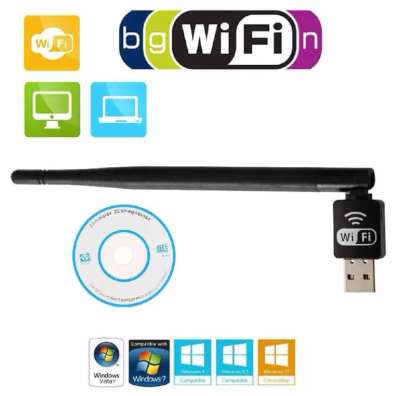 Wi-Fi Беспроводной сетевой адаптер Pix-Link LV-UW10 150Mbps + антенна