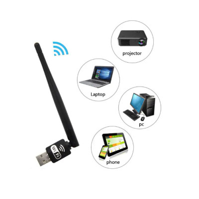 Wi-Fi Беспроводной сетевой адаптер Pix-Link LV-UW10 150Mbps + антенна
