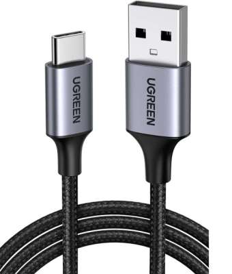 Кабель USB 2.0 - USB C, 480Mbps, 3A, QC3.0, 18W, 1,5m. US288 (60127) UGREEN