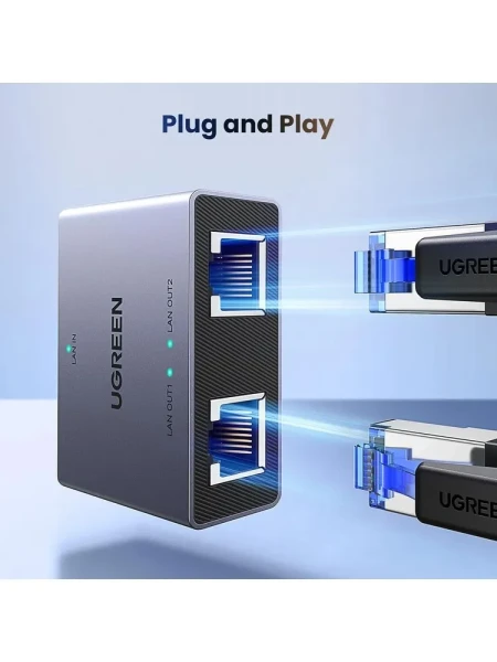 UGREEN, NW301 (45311), Сплиттер 2-портовый 1Gb/s