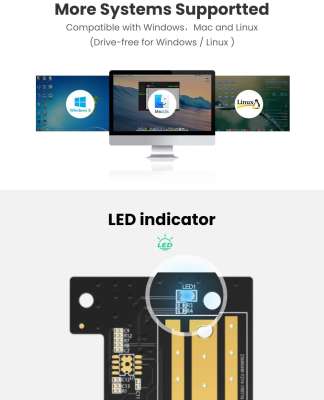Переходник для M.2 NVMe с PCI-E 3.0x4 UGREEN