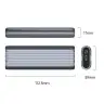 Корпус для установки M.2 SSD накопителя NVME M-Key/B&M-Key USB 3.2 Gen 2 (ORICO-AM2C3-G2-GY-BP)