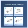 Корпус для установки M.2 SSD накопителя NVME M-Key/B&M-Key USB 3.2 Gen 2 (ORICO-AM2C3-G2-GY-BP)