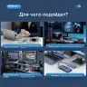 Корпус для установки M.2 SSD накопителя NVME M-Key/B&M-Key USB 3.2 Gen 2 (ORICO-AM2C3-G2-GY-BP)