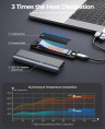 Корпус для установки M.2 SSD накопителя NVME M-Key/B&M-Key USB 3.2 Gen 2 (ORICO-AM2C3-G2-GY-BP)
