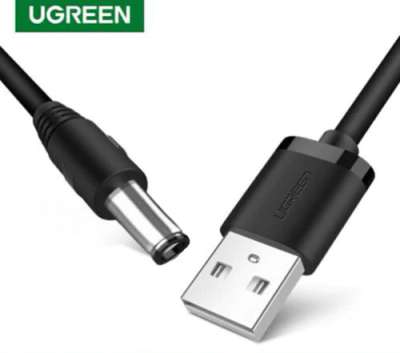 Кабель питания USB(m) на 5V/2A, 5.5мм, 1м. (DZ017) UGREEN
