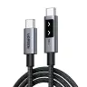 Кабель USB C - USB C, 480Mbps, 5A, QC4.0/PD3.0, 100W, 1m, Smart DigitalDisplay, L509 (35501) UGREEN