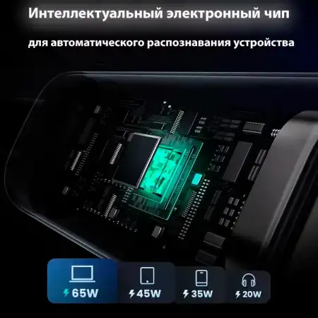Кабель USB C - USB C, 480Mbps, 5A, QC4.0/PD3.0, 100W, 1m, Smart DigitalDisplay, L509 (35501) UGREEN