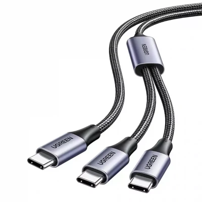 Кабель USB C - 2хUSB C, 480Mbps, 5A, QC4.0/PD3.0, 100W, 1.5m, US561 (35087) UGREEN