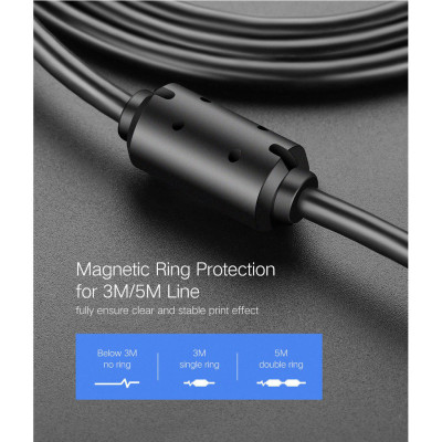 Кабель USB(m) - USB(m) A/B для принтера USB 3м. US104 (10328) UGREEN