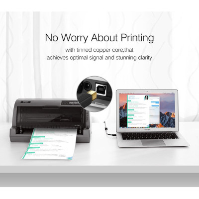 Кабель USB(m) - USB(m) A/B для принтера USB 3м. US104 (10328) UGREEN