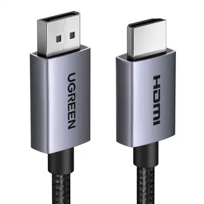 Кабель DisplayPort(m) - HDMI(m), 5m, 4K@30Hz, DP124 (35845) UGREEN