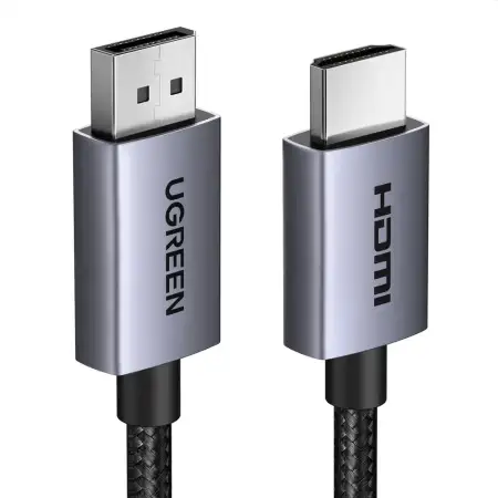 Кабель DisplayPort(m) - HDMI(m), 5m, 4K@30Hz, DP124 (35845) UGREEN