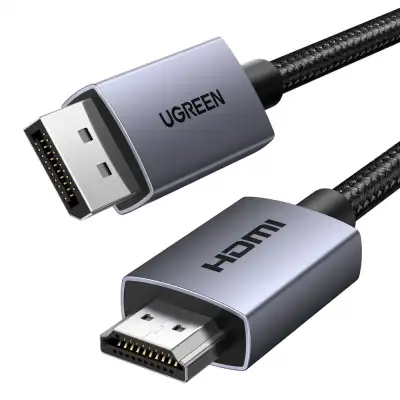 Кабель DisplayPort(m) - HDMI(m), 5m, 4K@30Hz, DP124 (35845) UGREEN