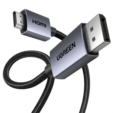 Кабель DisplayPort(m) - HDMI(m), 5m, 4K@30Hz, DP124 (35845) UGREEN