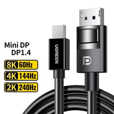 Кабель mini DisplayPort(m) - DisplayPort(m), 1.5m DP117 (80663) UGREEN
